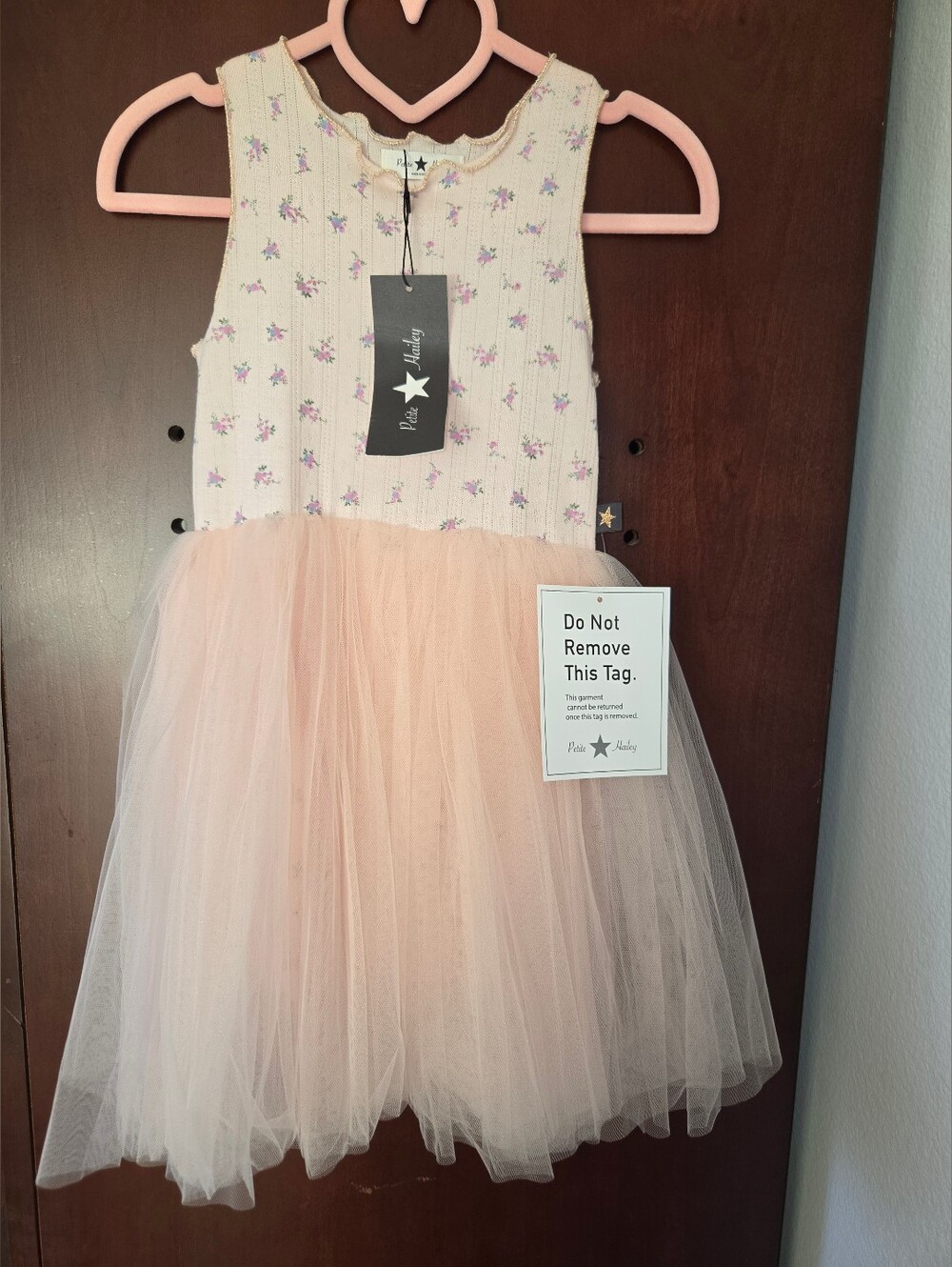 Petite Hailey Vintage Pink Tutu Dress
